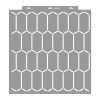 Elongated hexagon 02 3D stencil - 59x63 cm