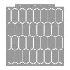 Elongated hexagon 02 3D stencil - 59x63 cm