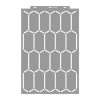 Elongated hexagon 02 3D stencil - 59x89 cm