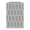 Elongated hexagon 02 3D stencil - 59x89 cm