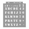 Alphabet 02 3D stencil - 38x42 cm