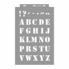 Alphabet 02 painting stencil - 38x60 cm