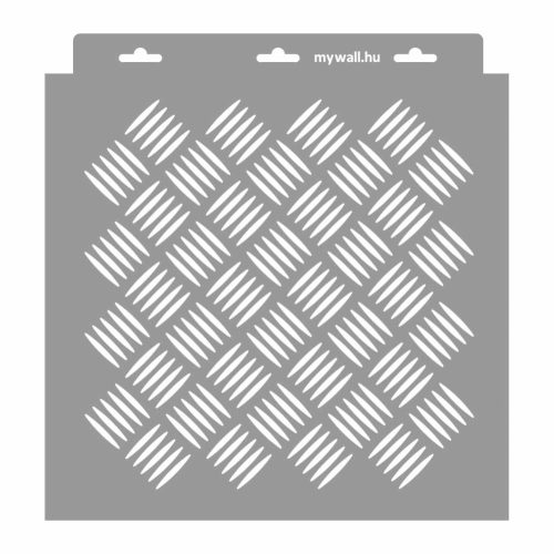 Tread plate 01 3D stencil - 31x35 cm