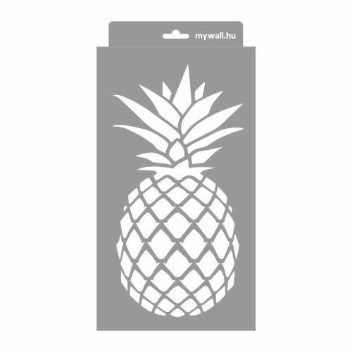 Ananász stencil - 3D - 18x35 cm kicsi