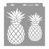 Pineapple 3D stencil - 31x35 cm