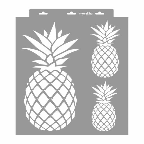 Pineapple 3D stencil - 38x42 cm