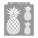 Pineapple painting stencil - 38x42 cm