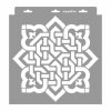 Arabica stencil - 3D - 31x35 cm közepes