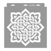 Arabica stencil - 3D - 28x29 cm tortatál