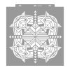 Art deco 10 3D stencil - 59x63 cm