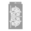 Art deco 10 3D stencil - 18x35 cm