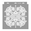 Art deco 10 3D stencil - 31x35 cm