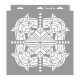 Art deco 10 3D stencil - 31x35 cm