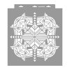 Art deco 10 3D stencil - 38x42 cm