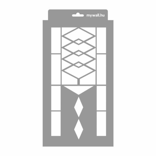 Art deco 01 3D stencil - 18x35 cm