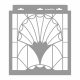 Art deco 01 3D stencil - 31x35 cm