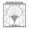 Art deco 01 3D stencil - 38x42 cm