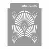 Art deco 03 3D stencil - 18x23 cm