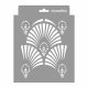 Art deco 03 3D stencil - 18x23 cm