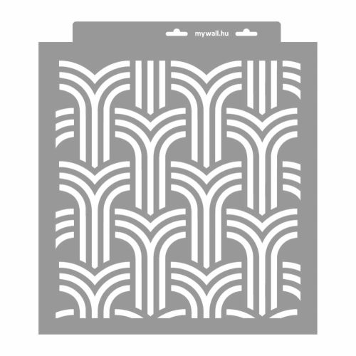 Art deco 04 3D stencil - 38x42 cm