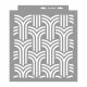 Art deco 04 3D stencil - 38x42 cm