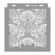 Art deco 05 3D stencil - 31x35 cm