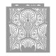 Art deco 05 3D stencil - 38x42 cm