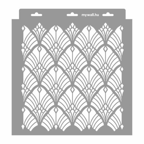 Art deco 07 3D stencil - 31x35 cm