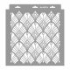 Art deco 07 3D stencil - 31x35 cm