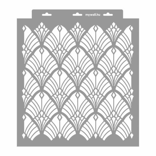 Art deco 07 3D stencil - 38x42 cm