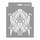 Art deco 09 3D stencil - 18x23 cm