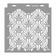 Art deco 09 3D stencil - 31x35 cm