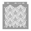 Art deco 09 3D stencil - 28x29 cm