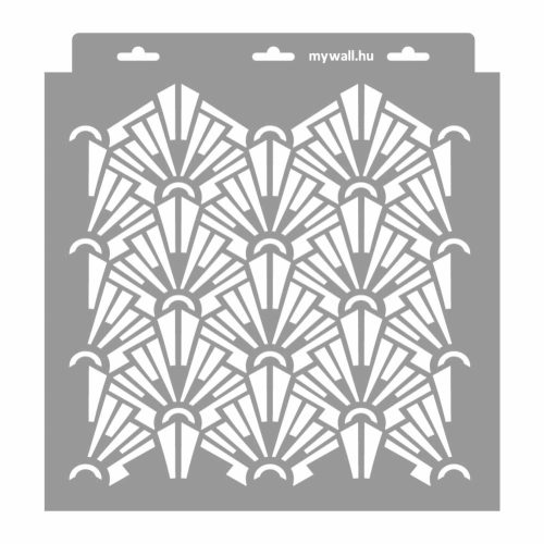 Art deco 09 3D stencil - 28x29 cm