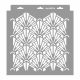 Art deco 09 3D stencil - 28x29 cm