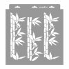 Bamboo painting stencil - 31x35 cm