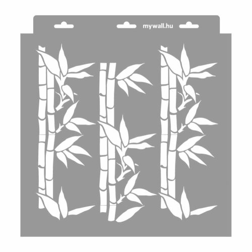 Bamboo painting stencil - 31x35 cm