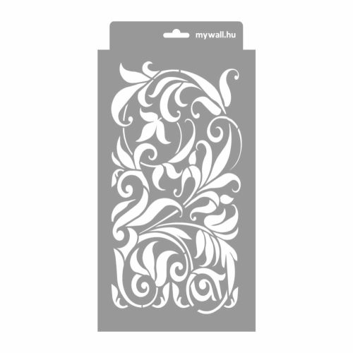 Baroque tendrils 3D stencil - 18x35 cm