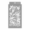 Baroque tendrils painting stencil - 18x35 cm