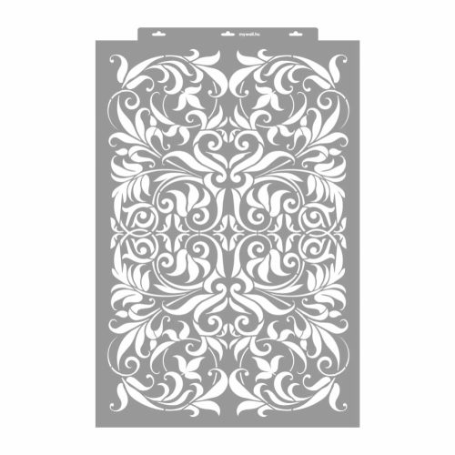 Baroque tendrils painting stencil - 59x89 cm