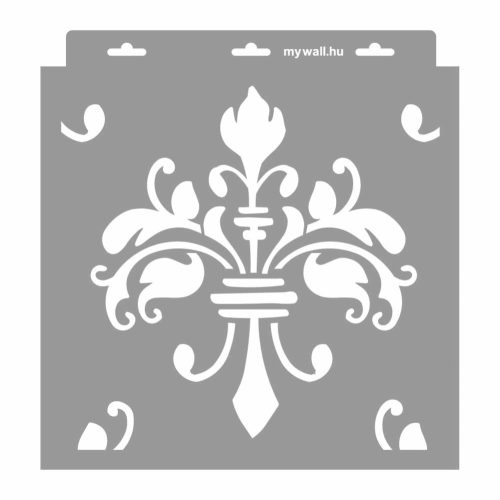 Baroque 01 painting stencil - 31x35 cm 1