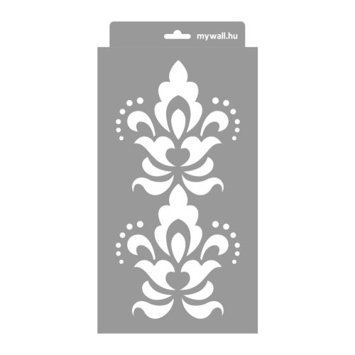 Baroque 03 3D stencil - 18x35 cm