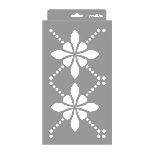 Bellis 02 3D stencil - 18x35 cm