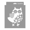 Owl tale painting stencil - 18x23 cm