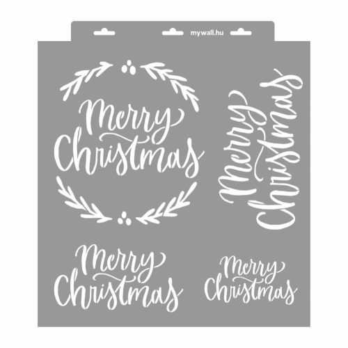 Merry Christmas painting stencil - 38x42 cm