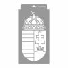 Hungarian coat of arms painting stencil - 18x35 cm