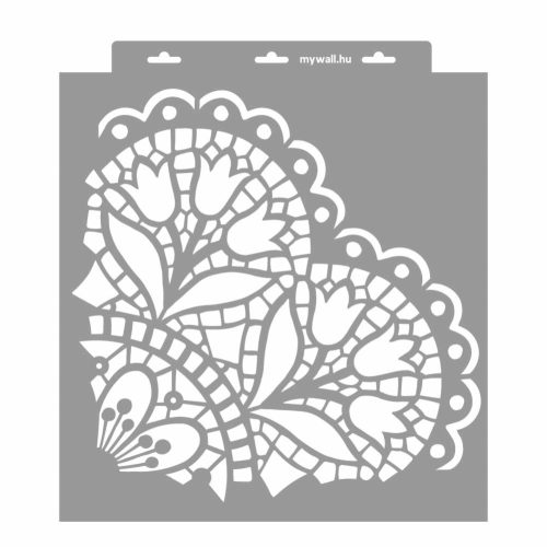 Lace 04 3D stencil - 38x42 cm 2