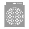 Flower of life 01 3D stencil - 18x23 cm