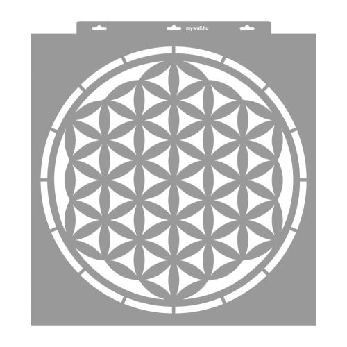 Flower of life 01 3D stencil - 59x63 cm