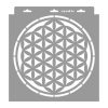 Flower of life 01 3D stencil - 31x35 cm